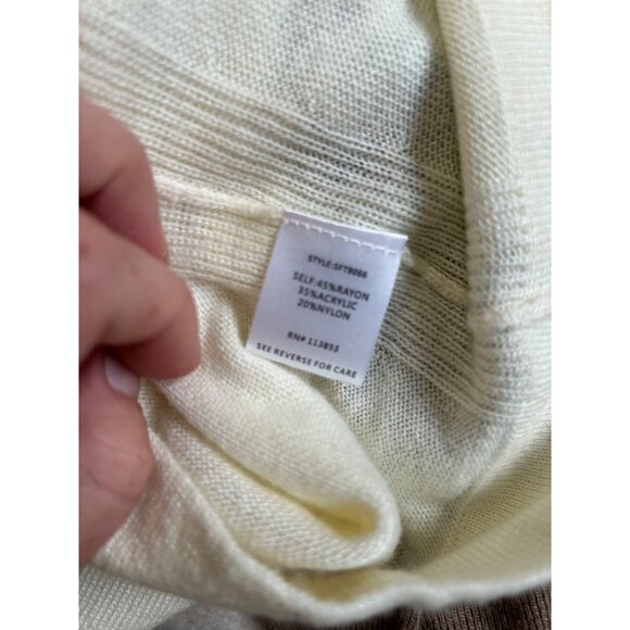 NWT 41 Hawthorn Stitchfix Nio Pullover Sweater Womens Size M Soft Off-white - Picture 9 of 10